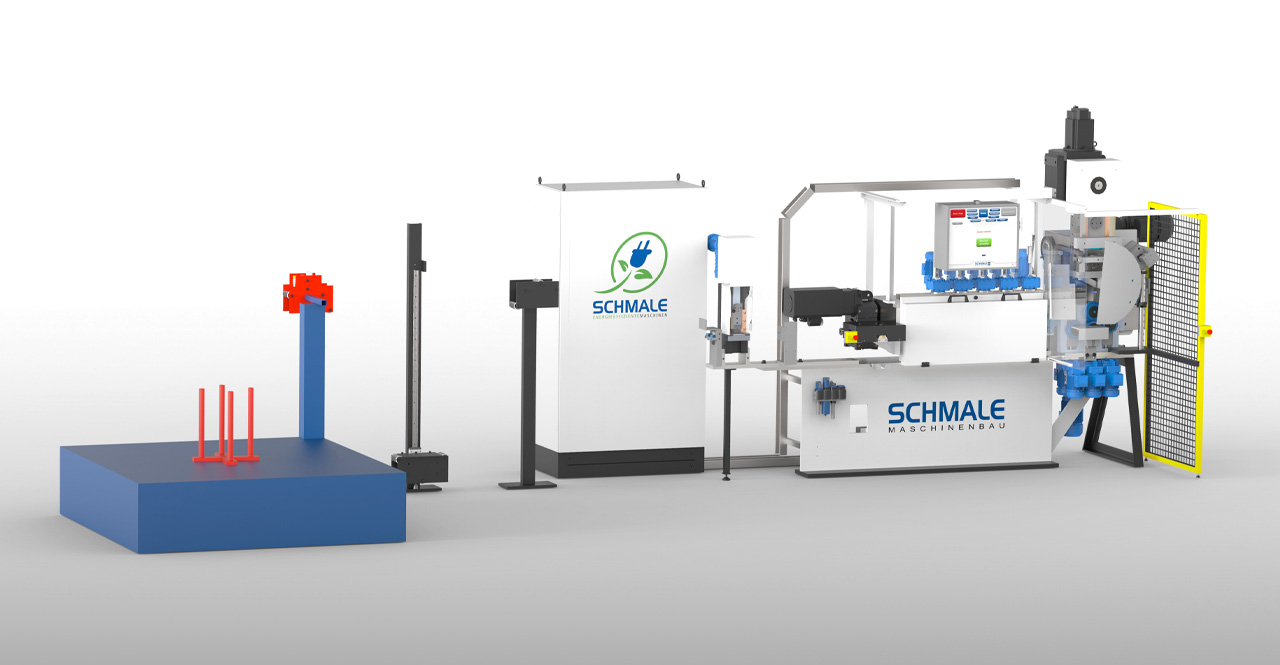 Anlage zur automatischen Herstellung von Spannringen